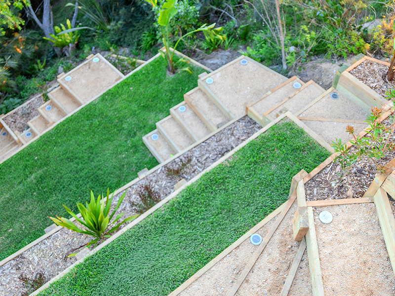 Landscape designer planning a residential garden